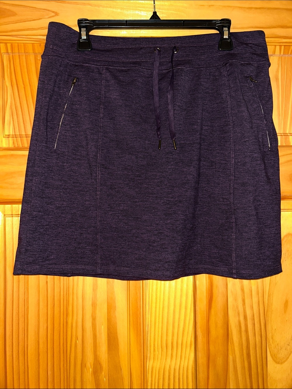 Tangerine Purple Drawstring Athletic Mini Skort